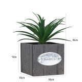 Artificial Succulent Plant Combination Wooden Potted Landscape Decoration