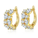 3PCS Drop Diamond Ring Earring Necklace Jewelry Set Crystal Gift For Women Girls