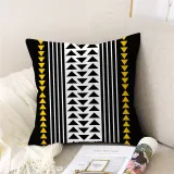 4PCS Home Cotton Decorative Geometry Throw Pillow Case Cushion Covers For Sofa Couch Bed Chair