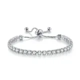 4mm Round Adjustable Crystal Birthstone Bracelet Gift For Mom Friends