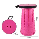 Portable Telescopic Folding Stools Collapsible Retractable Camping Fishing Hiking Stools