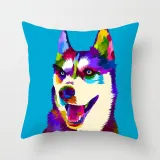 4PCS Home Cotton Decorative Colorful Animals Throw Pillow Case Cushion Covers For Sofa Couch Bed Chair