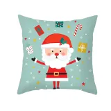 Home Decoration Christmas Santa Claus Pillowcase Cushion Pillow Cover