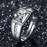 Couple Rings Oblique Diamond For Engagement With Gift Box
