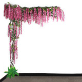 Artificial Wisteria Blossom Tree Wedding Background Wall Decoration Flowers