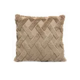 Cross Check Style Soft Velvet Decorative Throw Pillow Covers