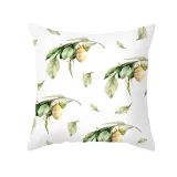 4PCS Home Cotton Decorative Lemon Throw Pillow Case Cushion Covers For Sofa Couch Bed Chair