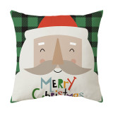 Christmas Cartoon Santa Claus Pillowcase Printed Cushion Cover