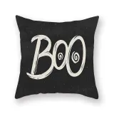 Halloween Holiday Pillowcase Cartoon Letter Cushion Cover Sofa Cushion