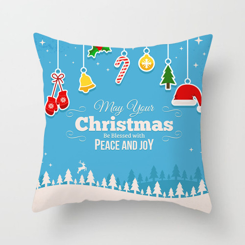 Home Decoration Christmas Ornaments Pillowcase Cushion Pillow Cover