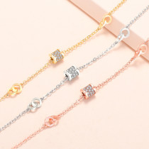 Zircon Box Clavicle Chain Jewelry Bracelet