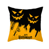 Halloween Holiday Cartoon Pumpkin Pillow Cushion Cover Pillowcase