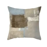 4PCS Home Cotton Decorative Multicolor Oil Painting Throw Pillow Case Cushion Covers For Sofa Couch Bed Chair