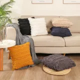 Factory supply striped Jacquard cotton with linen  throw pillow  Pillow Covers for Home Decoration