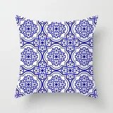 4PCS Home Cotton Decorative Celadon Flower Throw Pillow Case Cushion Covers For Sofa Couch Bed Chair