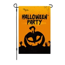 Halloween Letter Pumpkin Double-Sided Garden Flag Party Decoration Flag