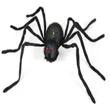 Tricky Toy Black Shell Spider Halloween Plush Toy Simulation Spider