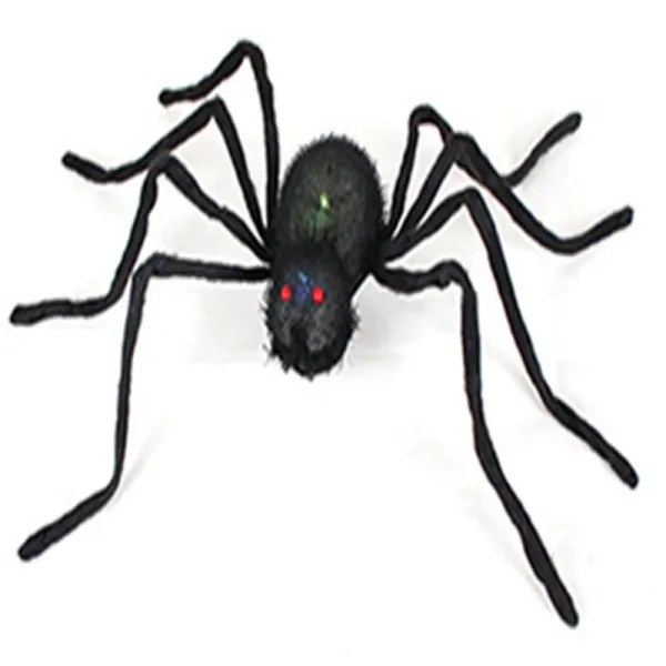 Tricky Toy Black Shell Spider Halloween Plush Toy Simulation Spider