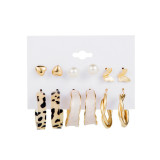 Diamond Pearls Stud Loops Earrings Sets