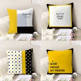 4PCS Home Cotton Decorative Geometry Throw Pillow Case Cushion Covers For Sofa Couch Bed Chair