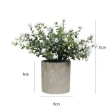 Artificial Money Leaf Plants Babysbreath Combination Pulp Potted Basin Desktop Decoration
