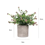 Artificial Money Leaf Plants Babysbreath Combination Pulp Potted Basin Desktop Decoration