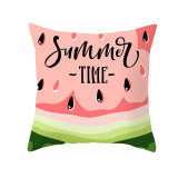 4PCS Home Cotton Decorative Fruits Printing Throw Pillow Case Cushion Covers For Sofa Couch Bed Chair