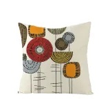 4PCS Home Cotton Plant Printin Decorative Throw Pillow Case Cushion Covers For Sofa Couch Bed Chair