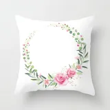 4PCS Flowers Love Home Cotton Decorative Throw Pillow Case Cushion Covers
