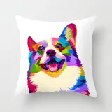 4PCS Home Cotton Decorative Colorful Animals Throw Pillow Case Cushion Covers For Sofa Couch Bed Chair