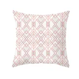 4PCS Home Cotton Decorative Rhombus Printing Throw Pillow Case Cushion Covers For Sofa Couch Bed Chair