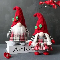 Easter Braid Gnomes Faceless Plush Doll With Hat Holiday Decorations