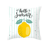 4PCS Home Cotton Decorative Fruits Printing Throw Pillow Case Cushion Covers For Sofa Couch Bed Chair