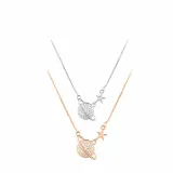 Full Drill Planet Diamond Pendant Chain Jewelry Necklace