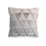 Triangle Pattern Soft Velvet Decorative Throw Pillow Covers Faux Fur Cushion Covers