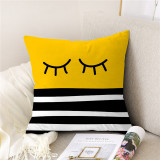 4PCS Home Cotton Decorative Geometry Throw Pillow Case Cushion Covers For Sofa Couch Bed Chair