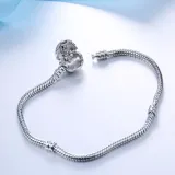 Women's DIY Adjustable 3mm Snake Bone Silver Basic Chain Charm Jewelry