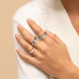Spinner Fidget Stainless Steel Ring for Fidget Ring Anxiety Stress Relief