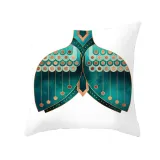 4PCS Mermaid Cactus Cotton Decorative Throw Pillow Case Cushion Covers