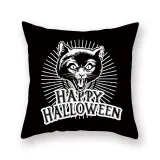 Halloween Holiday Pillowcase Cartoon Letter Cushion Cover Sofa Cushion