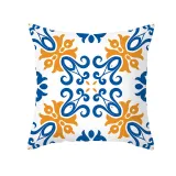 4PCS Chinese Style Geometry Decorative Throw Pillow Case Cushion Covers For Sofa Couch Bed Chair