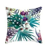 Fancy Flowers Tropical Plants Flamingo Throw Pillow Case Cushion Cover