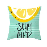 4PCS Home Cotton Decorative Fruits Printing Throw Pillow Case Cushion Covers For Sofa Couch Bed Chair
