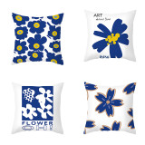 4PCS Home Cotton Decorative Abstract Pattern Throw Pillow Case Cushion Covers For Sofa Couch Bed Chair