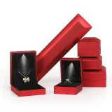 Silver Couple Rings Square Diamond For Engagement With Gift Box