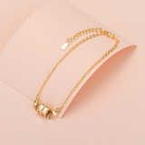Silver Box Clavicle Pendant Chain Jewelry Bracelet
