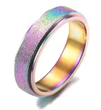 Spinner Fidget Stainless Steel Ring for Fidget Ring Anxiety Stress Relief
