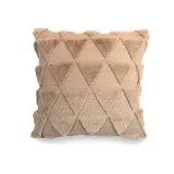 Triangle Pattern Soft Velvet Decorative Throw Pillow Covers Faux Fur Cushion Covers