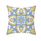 4PCS Home Cotton Decorative Geometry Pattern Printing Throw Pillow Case Cushion Covers For Sofa Couch Bed Chair