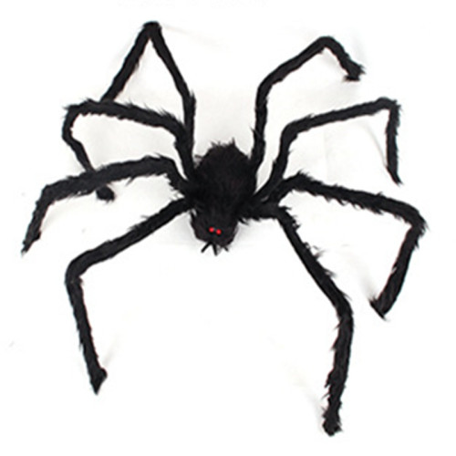 Tricky Toy Black Drowning Hairy Spider Halloween Plush Toy Simulation Spider